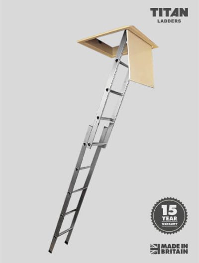 Titan Ladders - Domestic Double Section Aluminium Loft Ladder