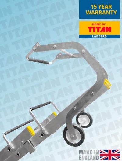 A High Quality Roof Ladder with Roof Hooks made by Titan Ladders