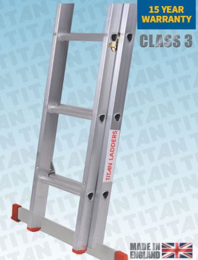 Titan Aluminium Classic Trade Ladders With Fitted Stabiliser Bar EN131 